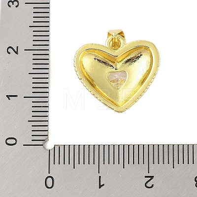 Rack Plating Brass Micro Pave Cubic Zirconia Pendants KK-S380-41B-G-1