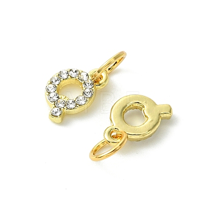 Rack Plating Alloy Rhinestone Pendants PALLOY-S187-01Q-1