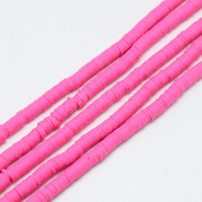 Handmade Polymer Clay Bead Strands CLAY-T002-5mm-M-1
