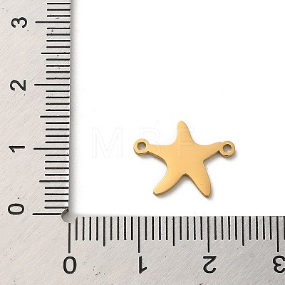 304 Stainless Steel Connector Charms STAS-O005-25G-1