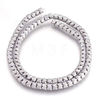 Electroplate Non-magnetic Synthetic Hematite Bead Strands G-I208-19F-1