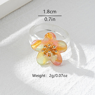 Resin with Alloy Finger Rings FS-WGBAD96-01-1