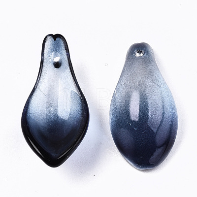 Two Tone Spray Painted Glass Pendants GLAA-N042-001A-D03-1