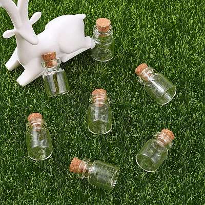 20Pcs Mini Cute Small Glass Jar Glass Bottles AJEW-YW0001-07-1