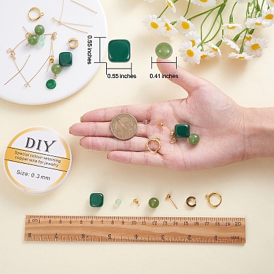 DIY Gemstone Earring Making Kit DIY-SZ0009-50-1