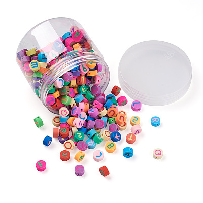 300Pcs Handmade Polymer Clay Colours Beads CLAY-CD0001-04-1