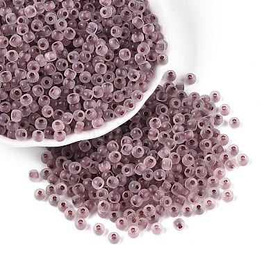6/0 Transparent Inside Colours Glass Seed Beads SEED-N008-08C-1
