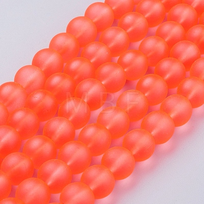 Transparent Glass Bead Strands X-GLAA-S031-10mm-27-1