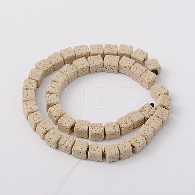 Dyed & Natural Lava Rock Beads Strands G-L435-01-8mm-17-1