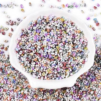 Baking Paint Glass Seed Beads SEED-C003-01R-1