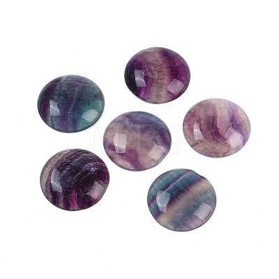 Natural Colorful Fluorite Cabochons X-G-H1596-FR-25mm-26-1