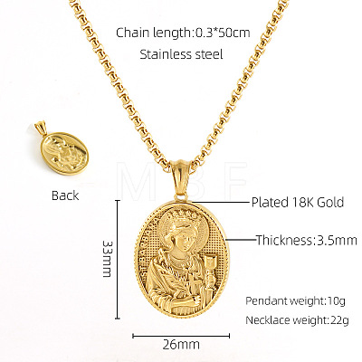 304 Stainless Steel Pendant Necklaces FS-WG0CD66-11-1