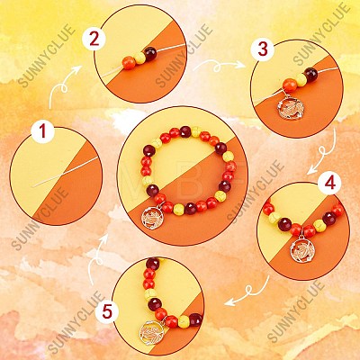 Thanksgiving Day Bracelet Making Kit DIY-SC0021-86-1