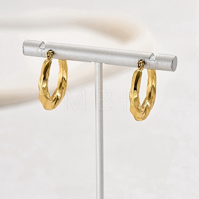 304 Stainless Steel Twisted Hoop Earrings for Women XW8366-1-1