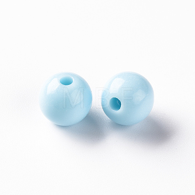 Opaque Acrylic Beads X-MACR-S370-C10mm-A07-1