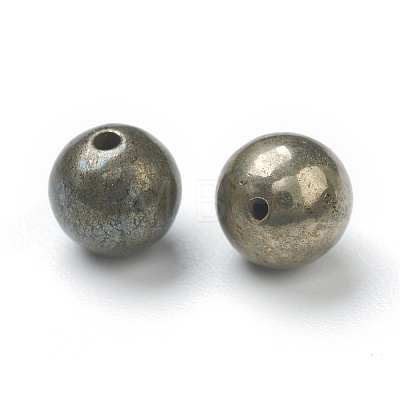 Natural Pyrite Beads G-H267-03B-1