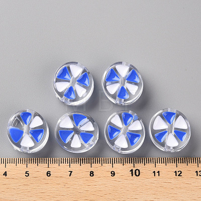 Transparent Enamel Acrylic Beads TACR-S155-005A-1