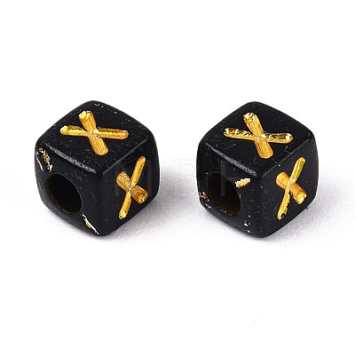 Opaque Acrylic Beads SACR-T035-20S-1-1