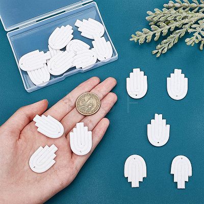 CHGCRAFT 20Pcs Handmade Polymer Clay Pendants CLAY-CA0001-18-1