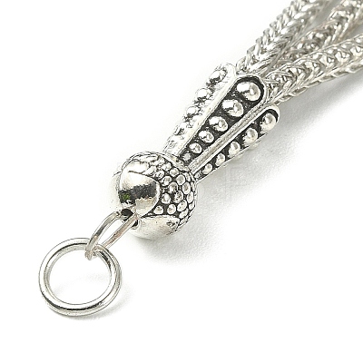 Tibetan Style Alloy Feather Tassel Big Pendants FIND-YW0003-92A-1