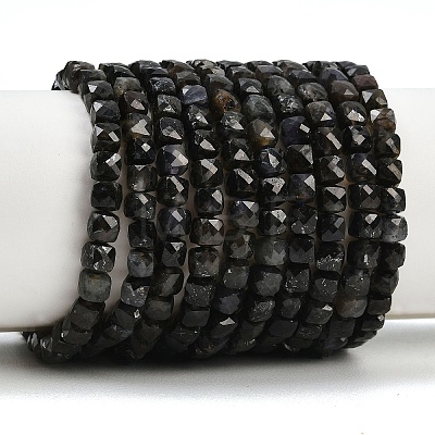 Natural Iolite Beads Strands G-B171-A03-4x4mm-1