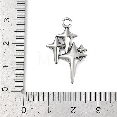 316 Surgical Stainless Steel Pendants X-STAS-G349-39AS-1