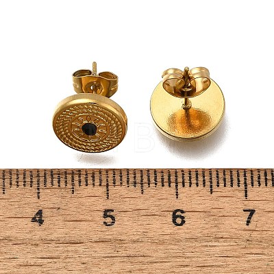 304 Stainless Steel Stud Earrings EJEW-F361-11G-1