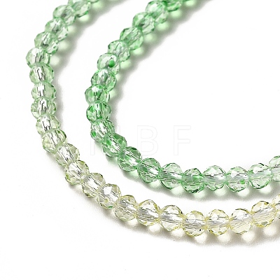 Transparent Gradient Color Glass Beads Strands X1-GLAA-H021-01B-13-1