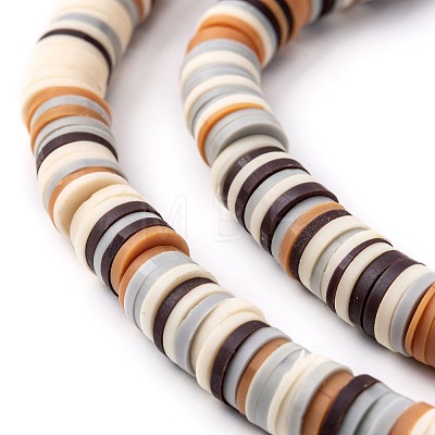 Handmade Polymer Clay Beads Strands CLAY-R089-8mm-T005-1