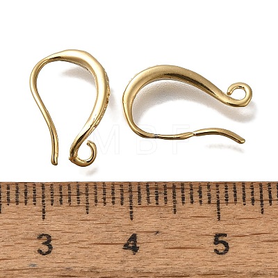 Brass Earring Hooks KK-H502-14G-1