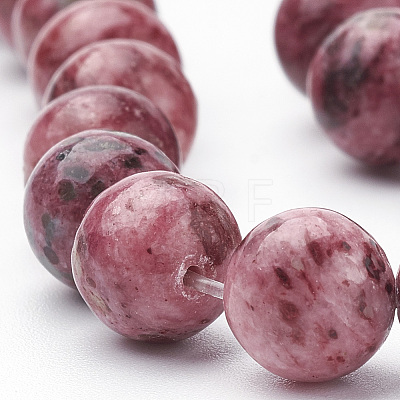 Natural Rhodonite Beads Strands G-S279-05-8mm-A-1