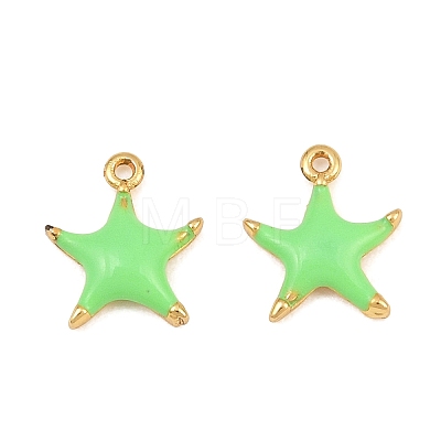 Brass Enamel Pendants KK-CBA3642-03G-05-1