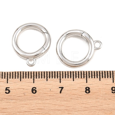 Brass Spring Gate Rings KK-P353-16P-1