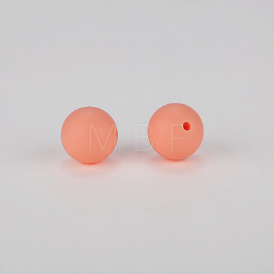 Round Silicone Focal Beads SI-JX0046A-58-1