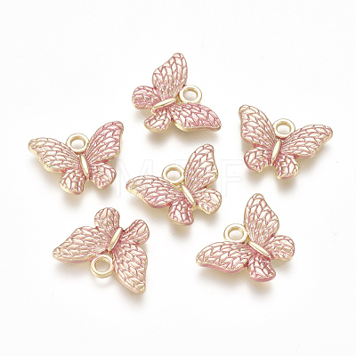 Golden Plated Alloy Enamel Pendants PALLOY-CJC0001-31D-1