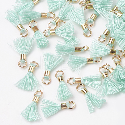 Polycotton(Polyester Cotton) Tassel Pendant Decorations FIND-S275-16G-1