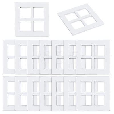 Mini Wood Dollhouse Window Furniture Accessories AJEW-WH0567-99-1