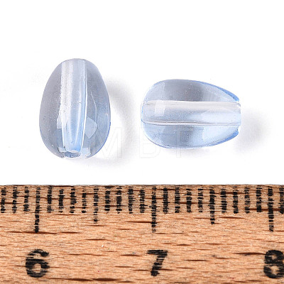 Baking Paint Transparent Glass Beads DGLA-N014-10G-1