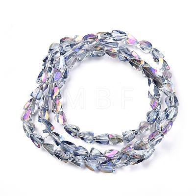 Electroplate Glass Beads Strands EGLA-G035-A-HR01-1