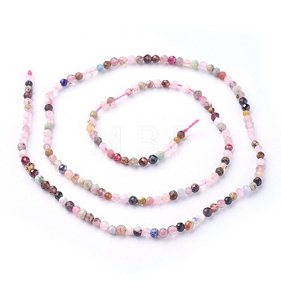 Natural Mixed Gemstone Beads Strands G-F619-21-3mm-1