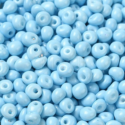 6/0 Opaque Baking Paint Glass Seed Beads SEED-M012-02A-13-1