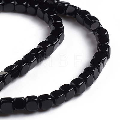 Natural Black Onyx Beads Strands G-L553-05B-1
