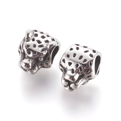 304 Stainless Steel European Beads STAS-P237-43AS-1