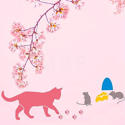 Large Plastic Reusable Drawing Painting Stencils Templates DIY-WH0202-186-1