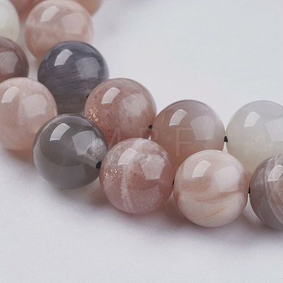Natural Multi-Moonstone Beads Strands X-G-J157-8mm-06-1