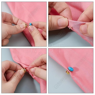 50Pcs Iron Butterfly Clutches Pin Backs IFIN-H066-01B-1