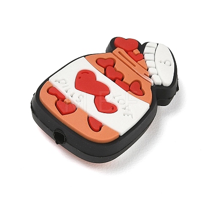Valentine's Day Silicone Beads SL-CBACE28-04B-1