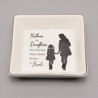 Porcelain Square Jewelry Holder DJEW-WH0050-10D-1