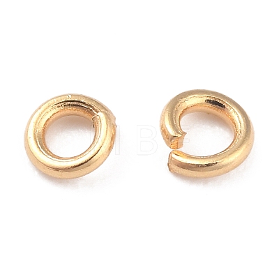 Rack Plating Brass Jump Rings X-KK-O139-18D-G-1