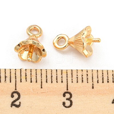Rack Plating Brass Cup Pearl Peg Bails Pin Pendants KK-P240-01-1